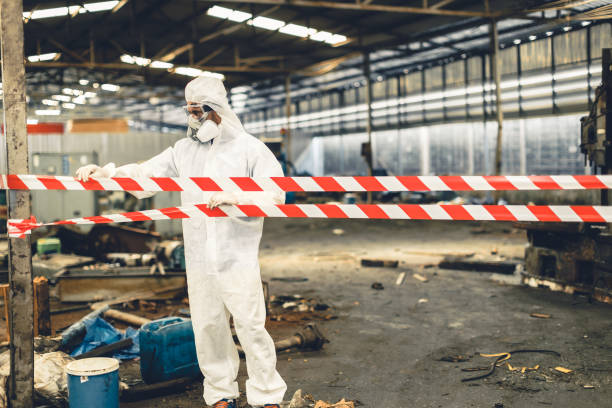 Professional Biohazard technician working in Bethel, NC